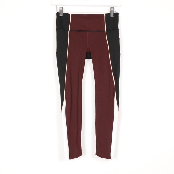 Athleta Velocity Colorblock Capri Leggings - Picture 1 of 8